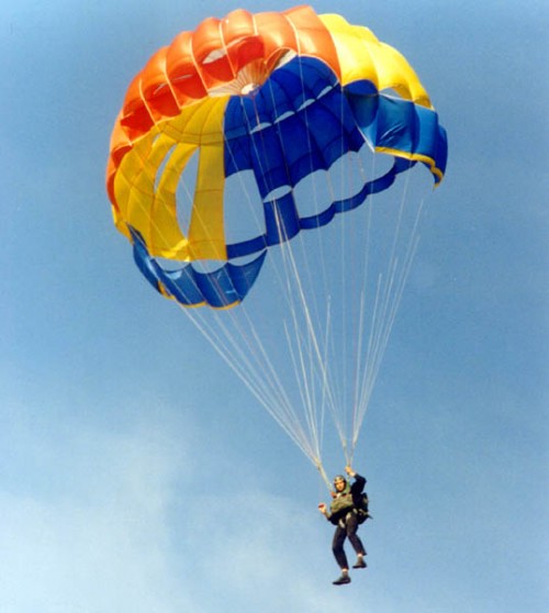 Свободное падение парашютиста фото